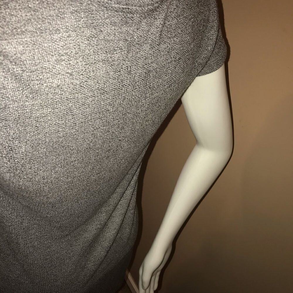ZARA trafaluc grey v‎ neck tunic with high slits - Picture 2 of 6